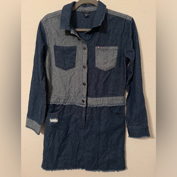 Tommy Hilfeger Girl’s Denim Dress - Picture 1 of 5